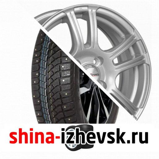 Колесо в сборе Viatti Brina Nordico (V-522) 195/65 R15 T 91 + X-trike X105 6xR15 4×98 ET35 DIA58.5 Серебристый в Ижевске